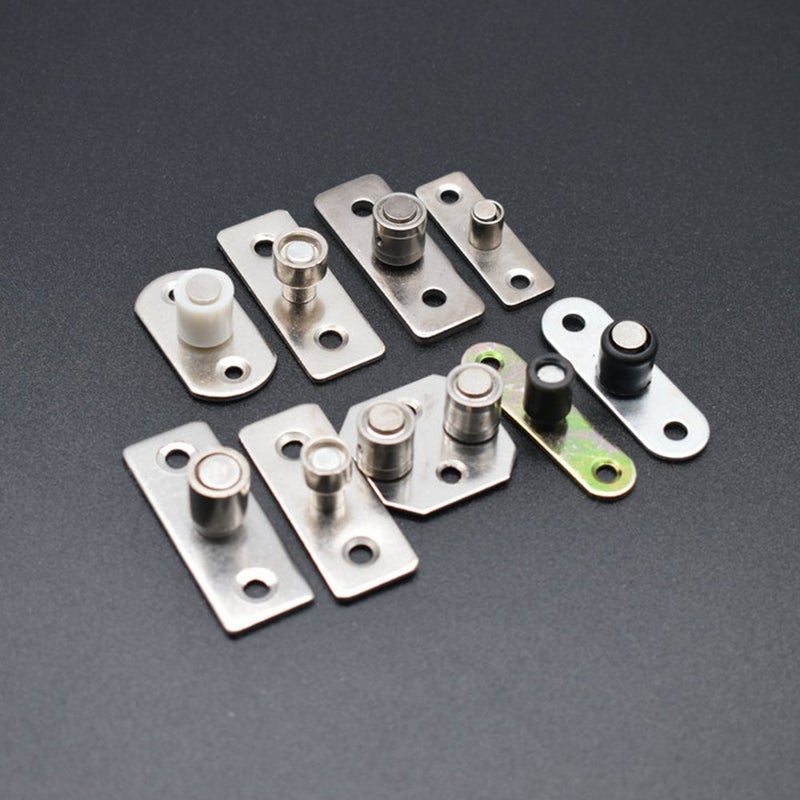 DEEKOUDT 4 Piece Sliding Barn Door Nylon Guide Wheel, Floor Guide Roller Bracket for Furniture Hardware, Moving and Aluminium Doors - Image 5